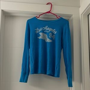 Old Navy Blue 'Los Angeles' Graphic Long Sleeve Tee